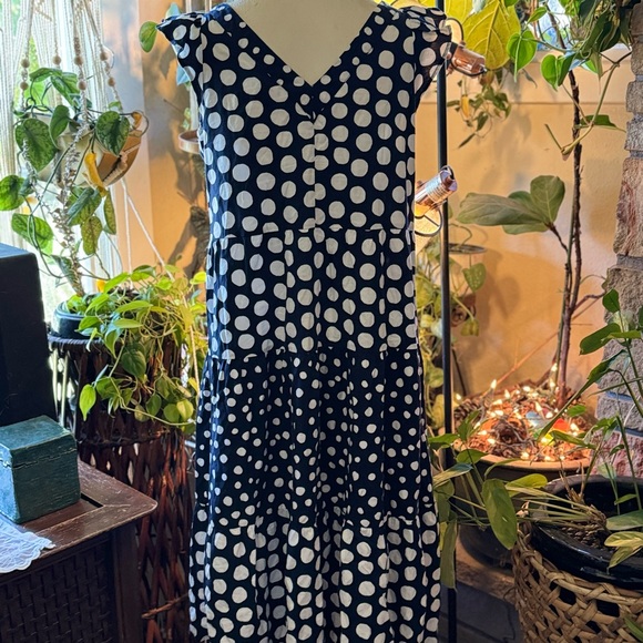 Loft polka Dot Cotton dress - Picture 3 of 7